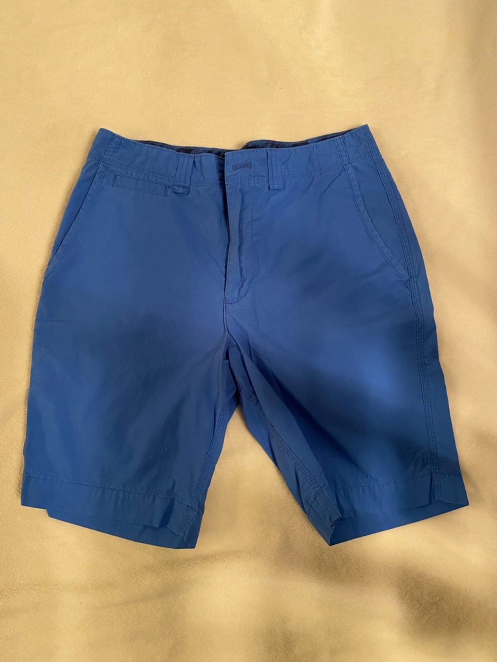 Chaps Blue Flat-Front Men's Casual Shorts